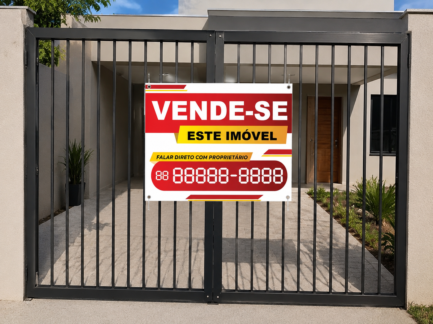 PLACA VENDE-SE - FALAR COM O PROPIETÁRIO / PERSONALIZÁVEL COM TELEFONE