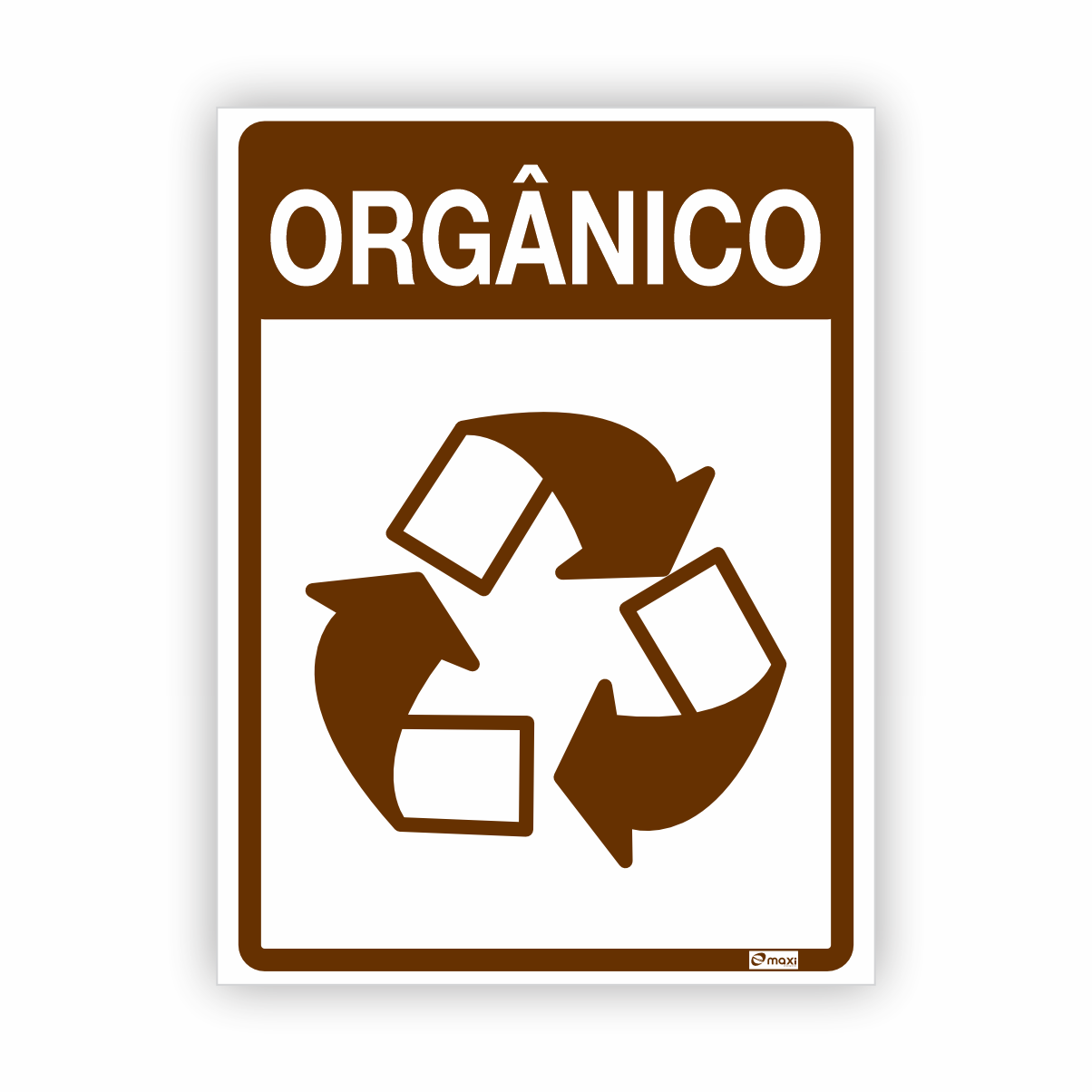 ADESIVO DE COLETA SELETIVA - ORGÂNICO