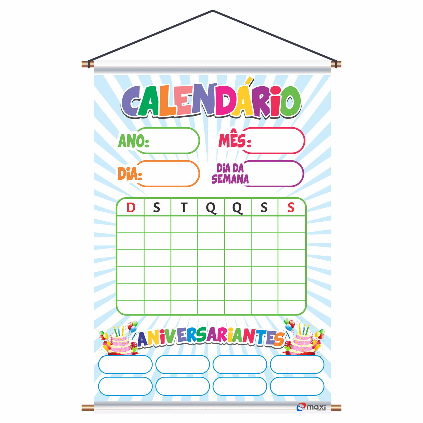 BANNER PEDAGÓGICO CALENDÁRIO