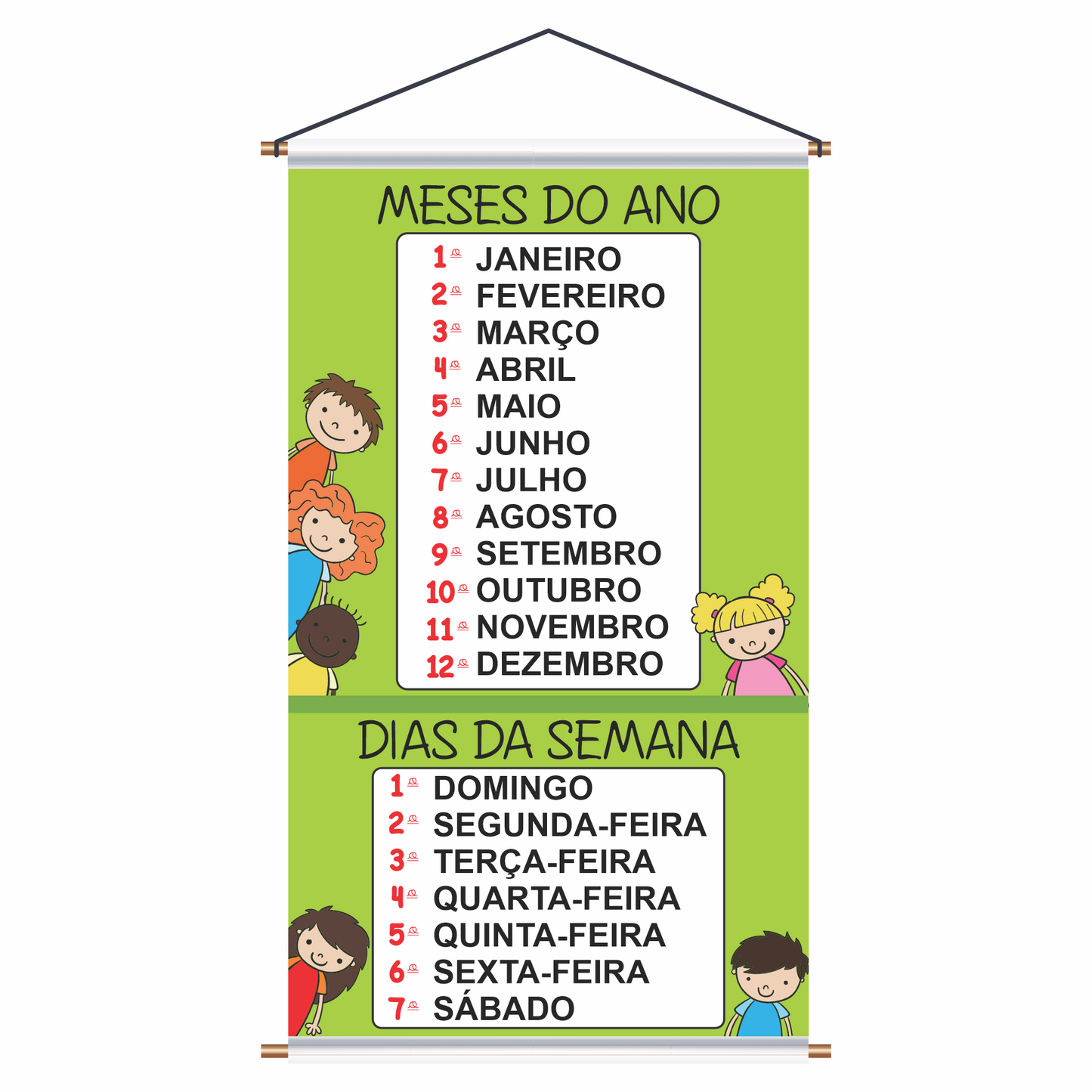 BANNERS MESES E DIAS DA SEMANA