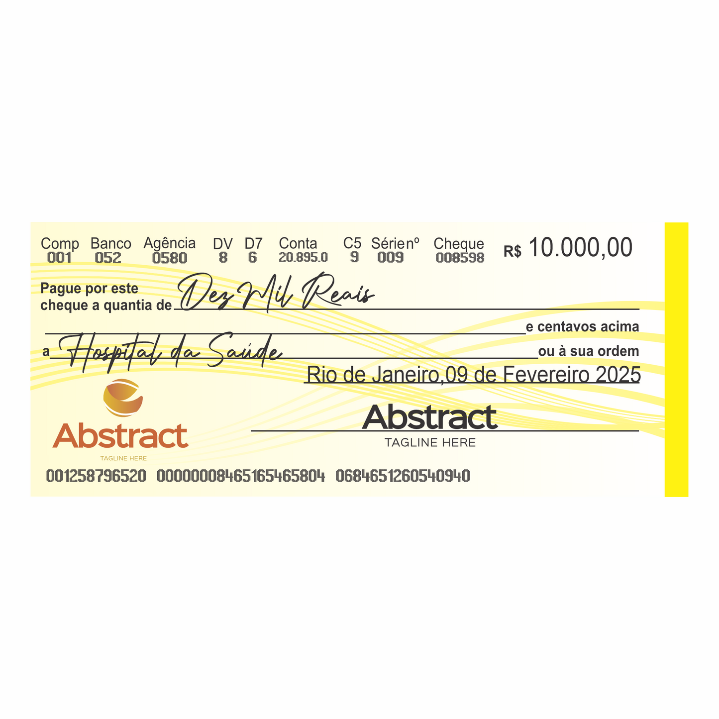 CHEQUE GIGANTE PARA PREMIAÇÃO