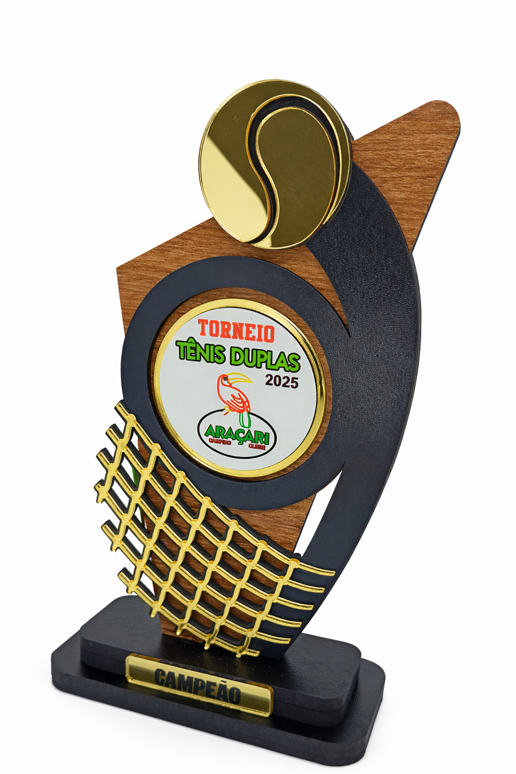 Troféu Personalizado de Tênis 20x10cm