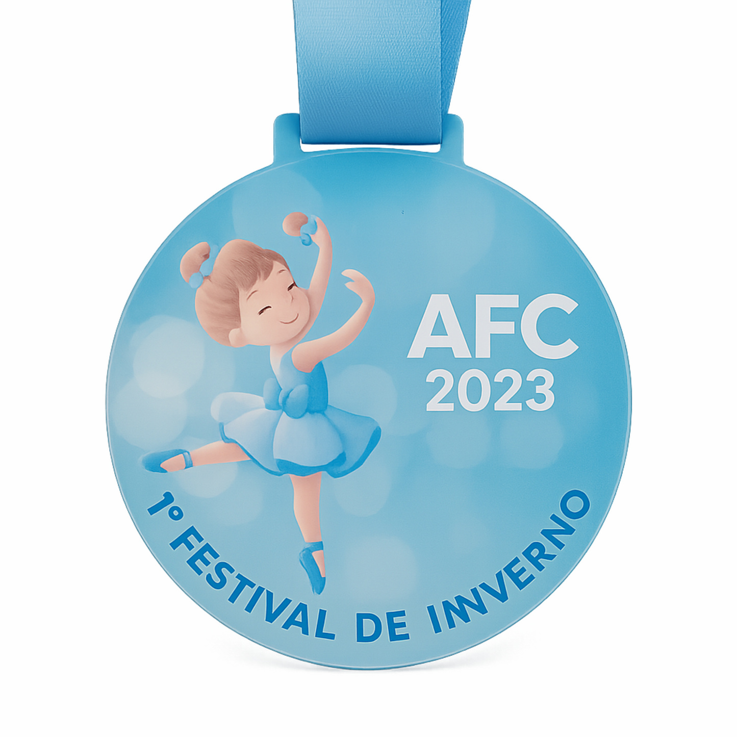 Medalha de Acrílico Bailarina Personalizada