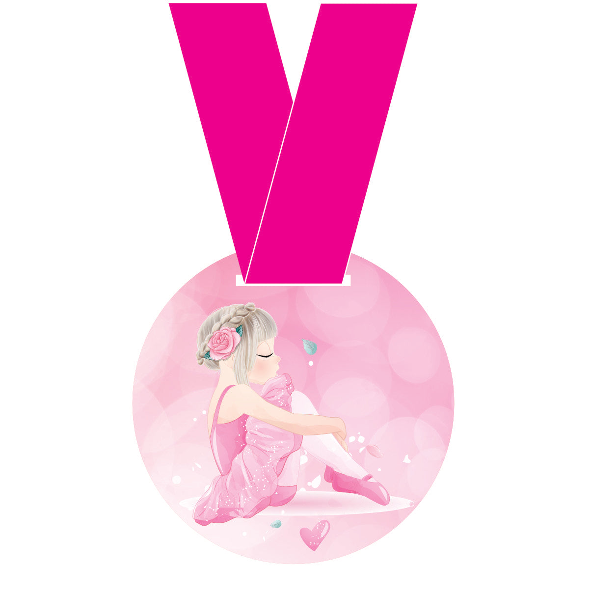 Medalha de Acrílico Bailarina Personalizada