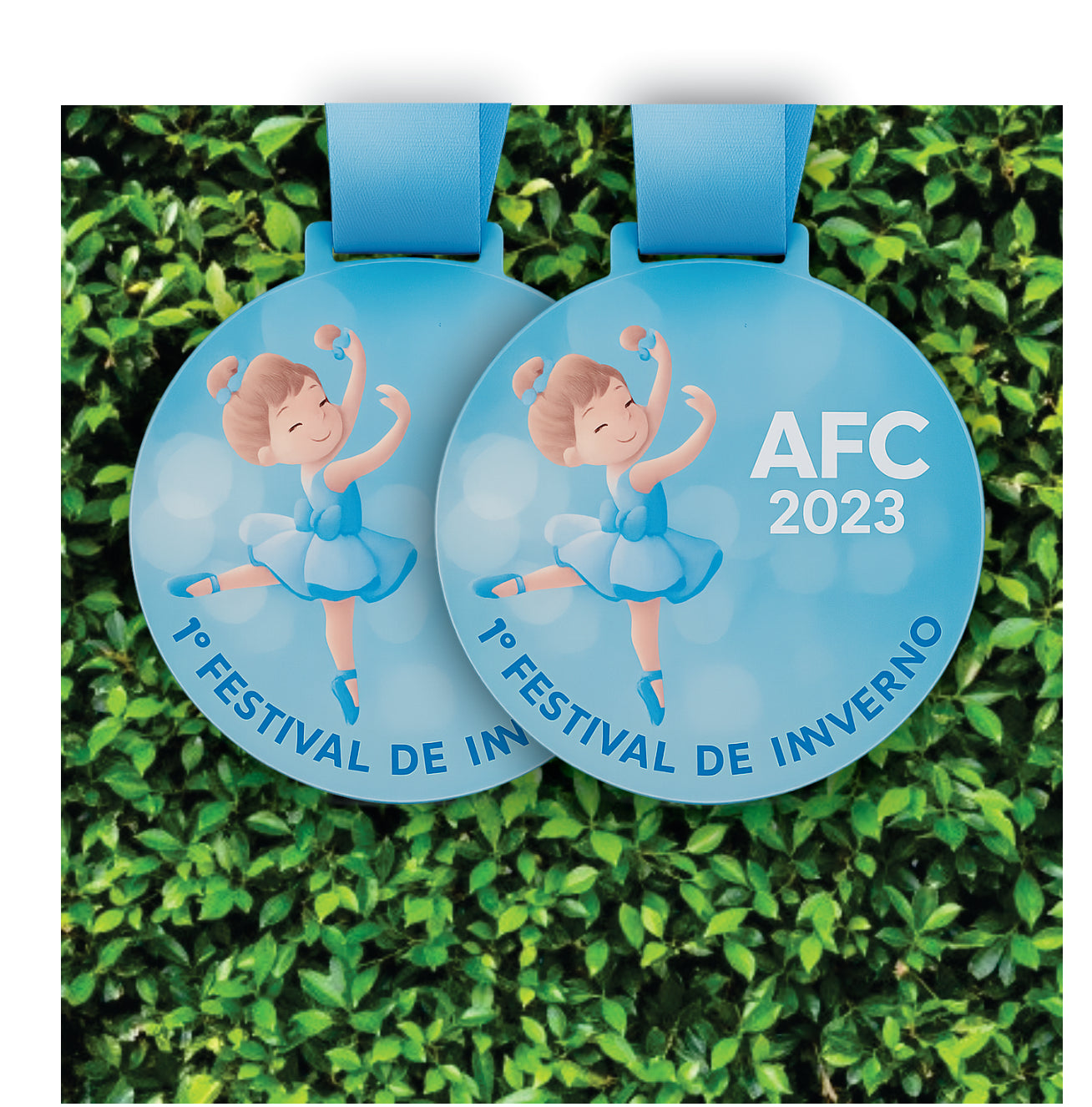 Medalha de Acrílico Bailarina Personalizada