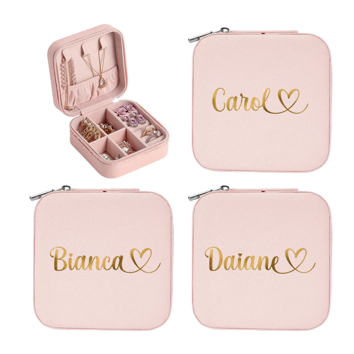 Porta Joias Com Zíper Personalizado