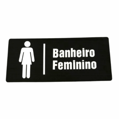Placa para Sanitário Feminino
