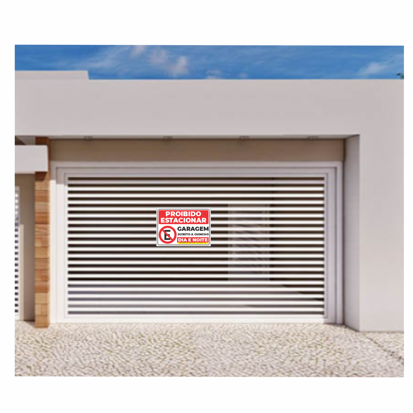 Placa De Proibido Estacionar Garagem