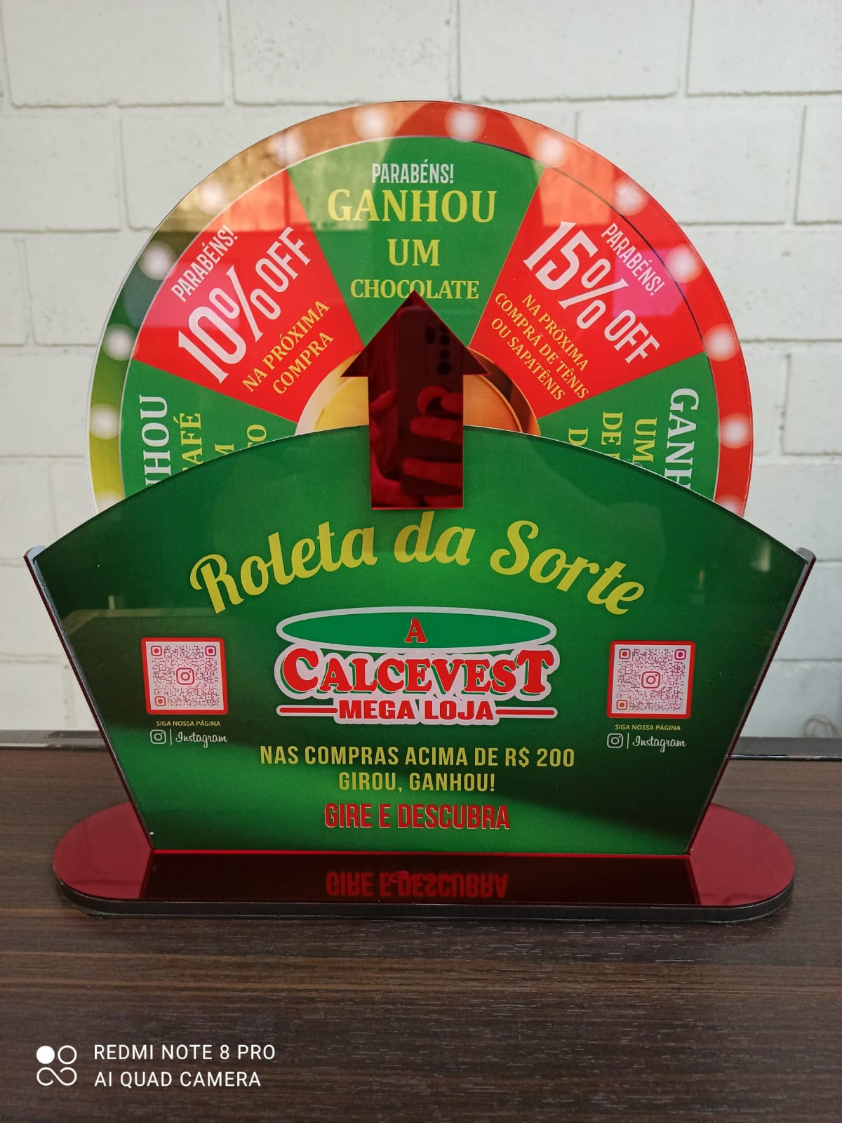 Roleta Personalizada para Sorteios - Tamanho P