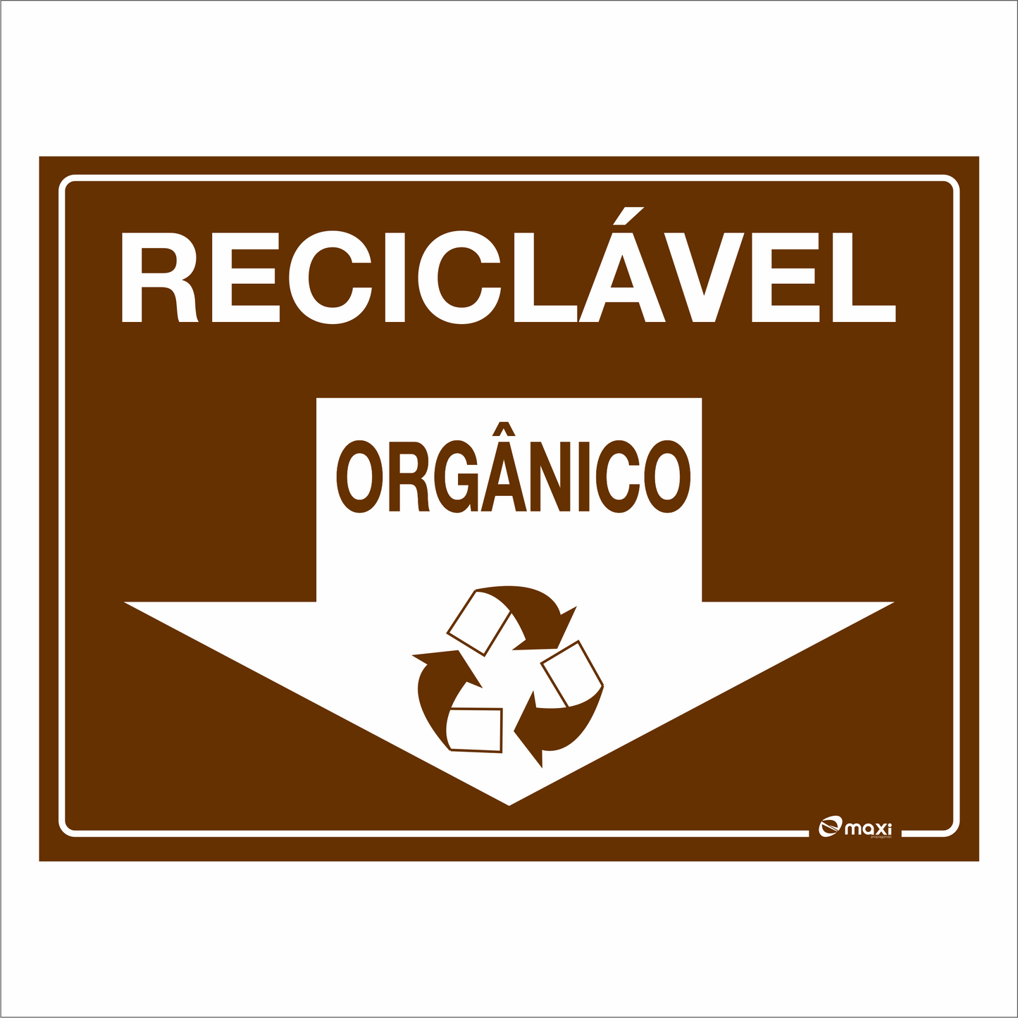 ADESIVO COLETA SELETIVA - ORGÂNICO