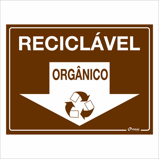 ADESIVO COLETA SELETIVA - ORGÂNICO