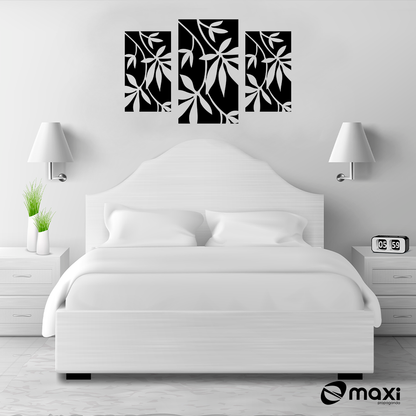 ADESIVO DECORATIVO PARA QUARTO - FLORAL EM QUADROS