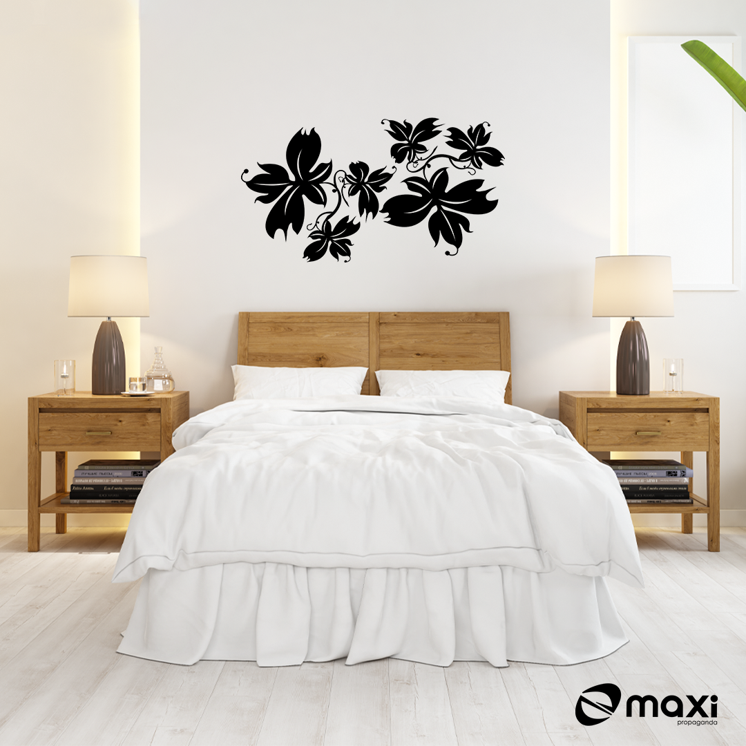 ADESIVO DECORATIVO PARA QUARTO - FLORES 1