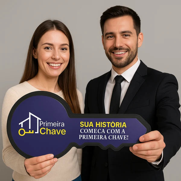 Chave Gigante Personalizada em PVC – Ideal para Entrega de Imóveis