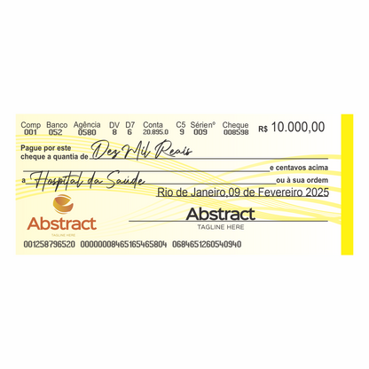CHEQUE GIGANTE PARA PREMIAÇÃO