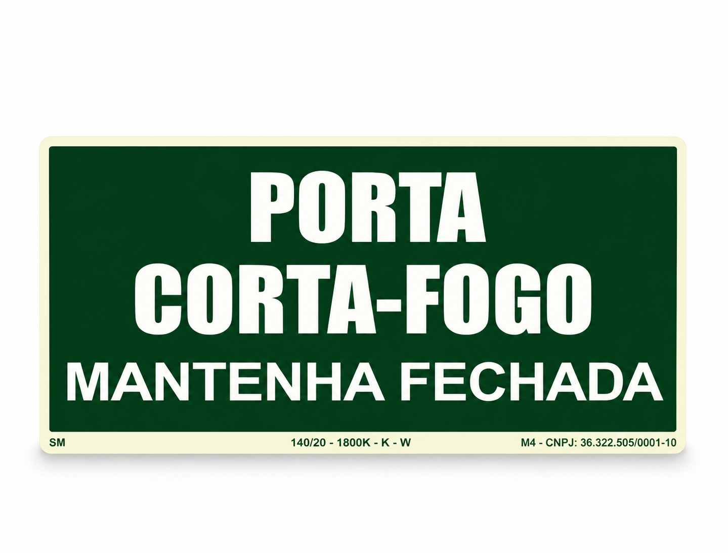 ROTA DE FUGA - PORTA CORTA-FOGO