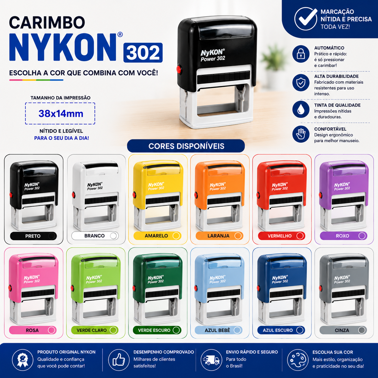 CARIMBO NYKON 302 - AMEI