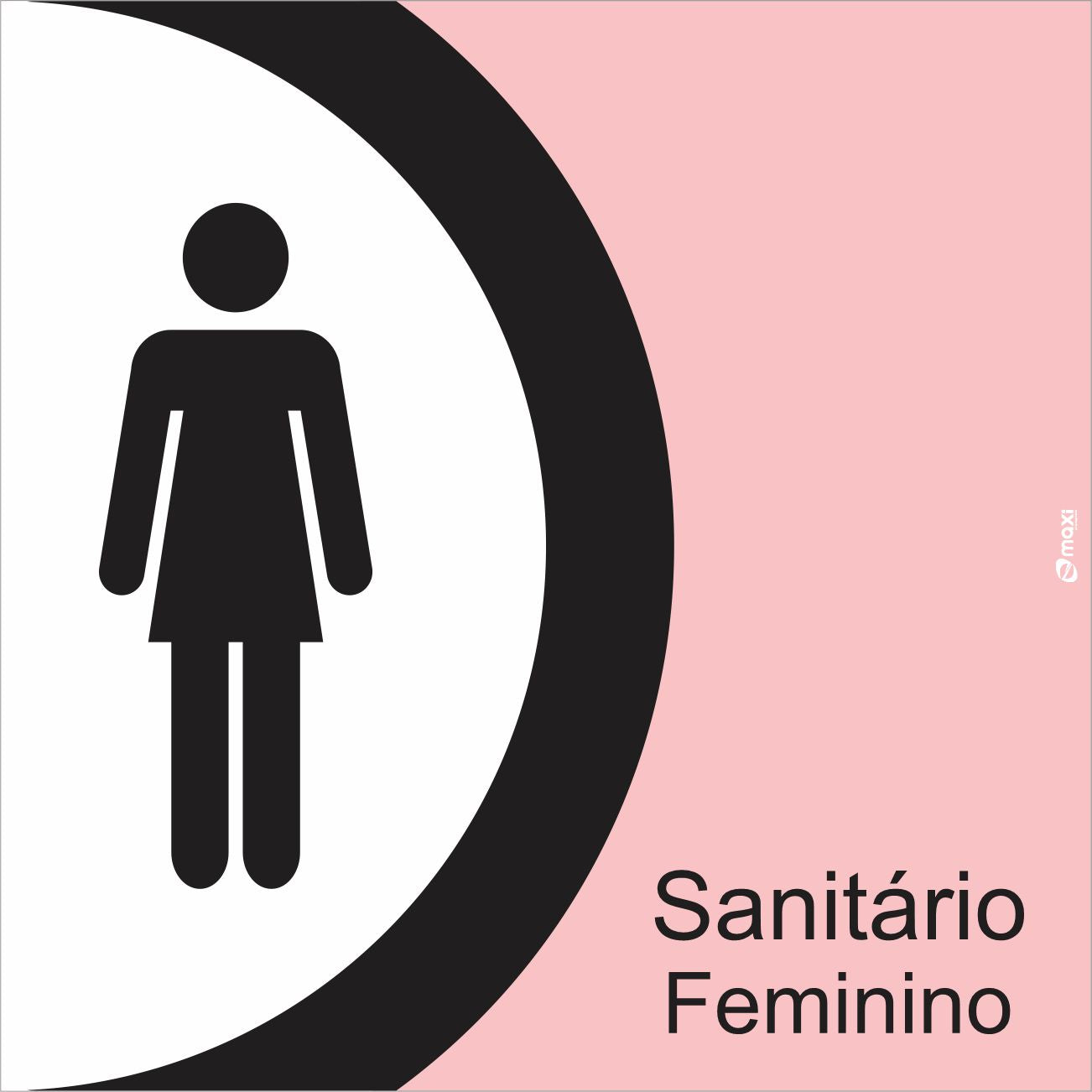 PLACA PARA SANITARIO FEMININO