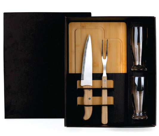 Kit Para Churrasco Com Copos - 5 Pçs
