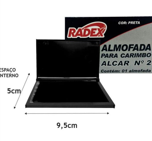 ALMOFADA PARA CARIMBO Nº 2 - 9,5X5CM - RADEX