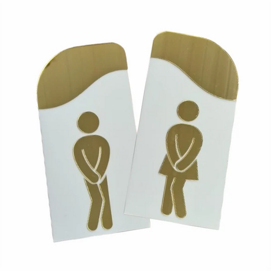 Placa para Banheiros – Sinalização Premium Modelo 2