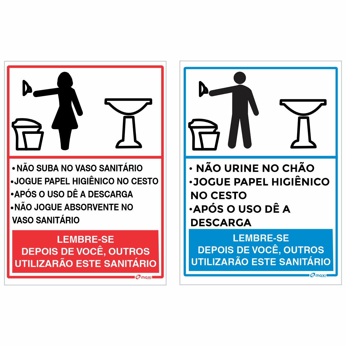 Placa Regras para Sanitários