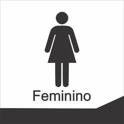 PLACA PARA SANITARIO FEMININO 1