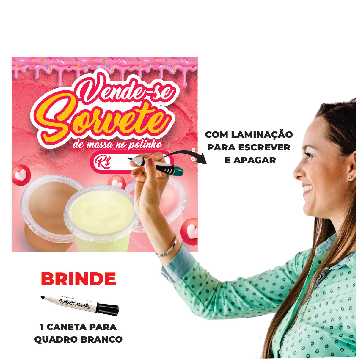 PLACA VENDE-SE SORVETE