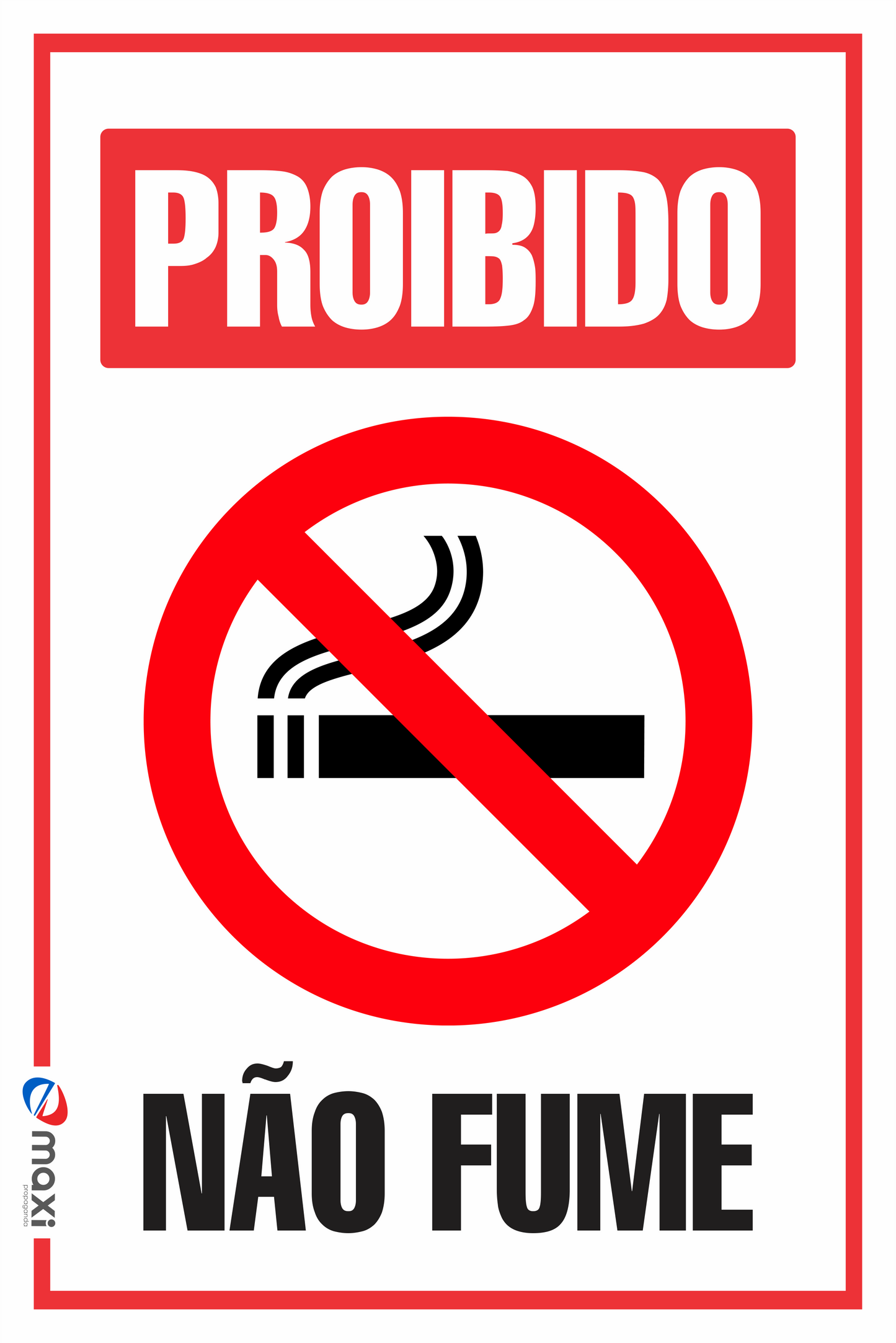 PLACA - NÃO FUME