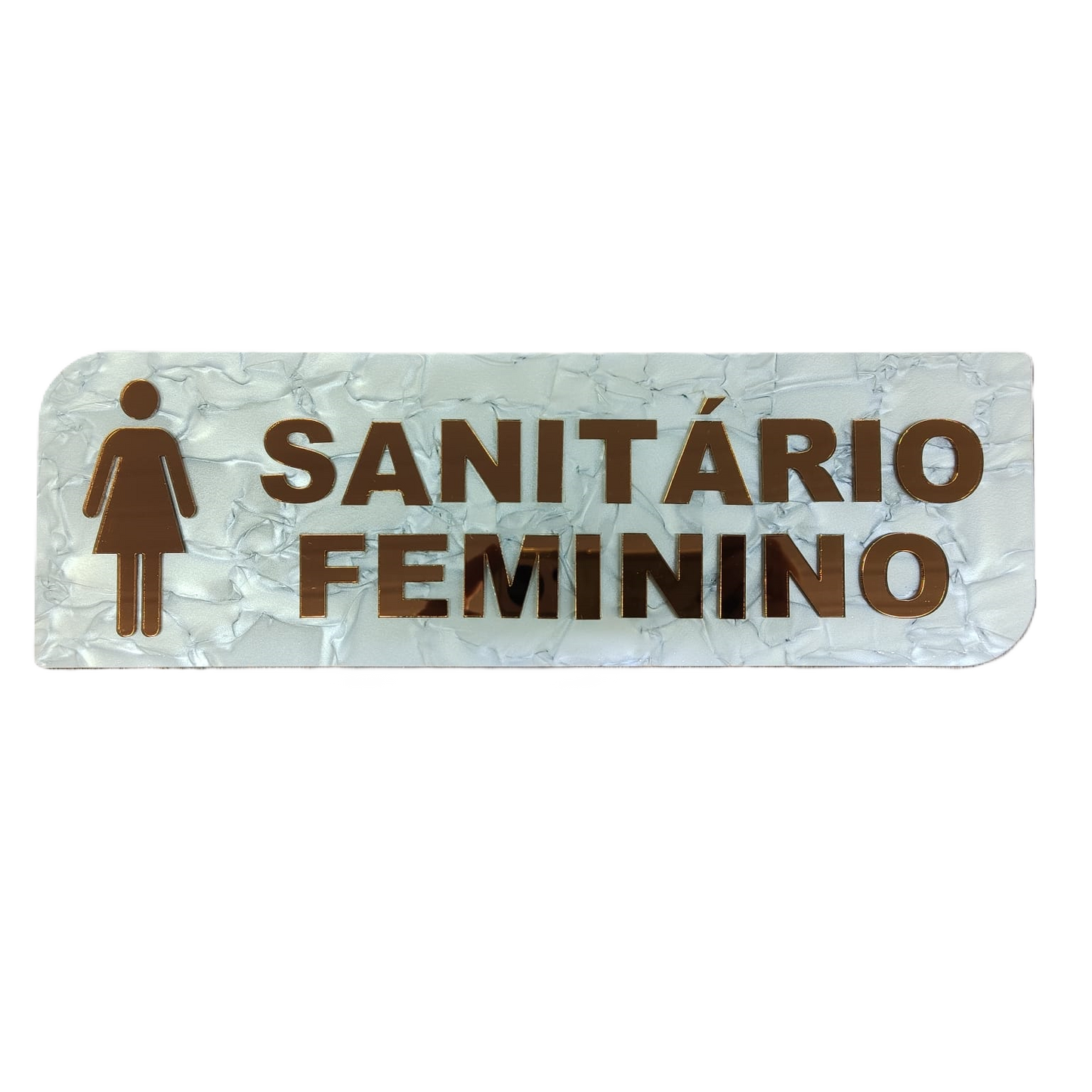 PLACA PARA SANITÁRIO FEMININO/MASCULINO