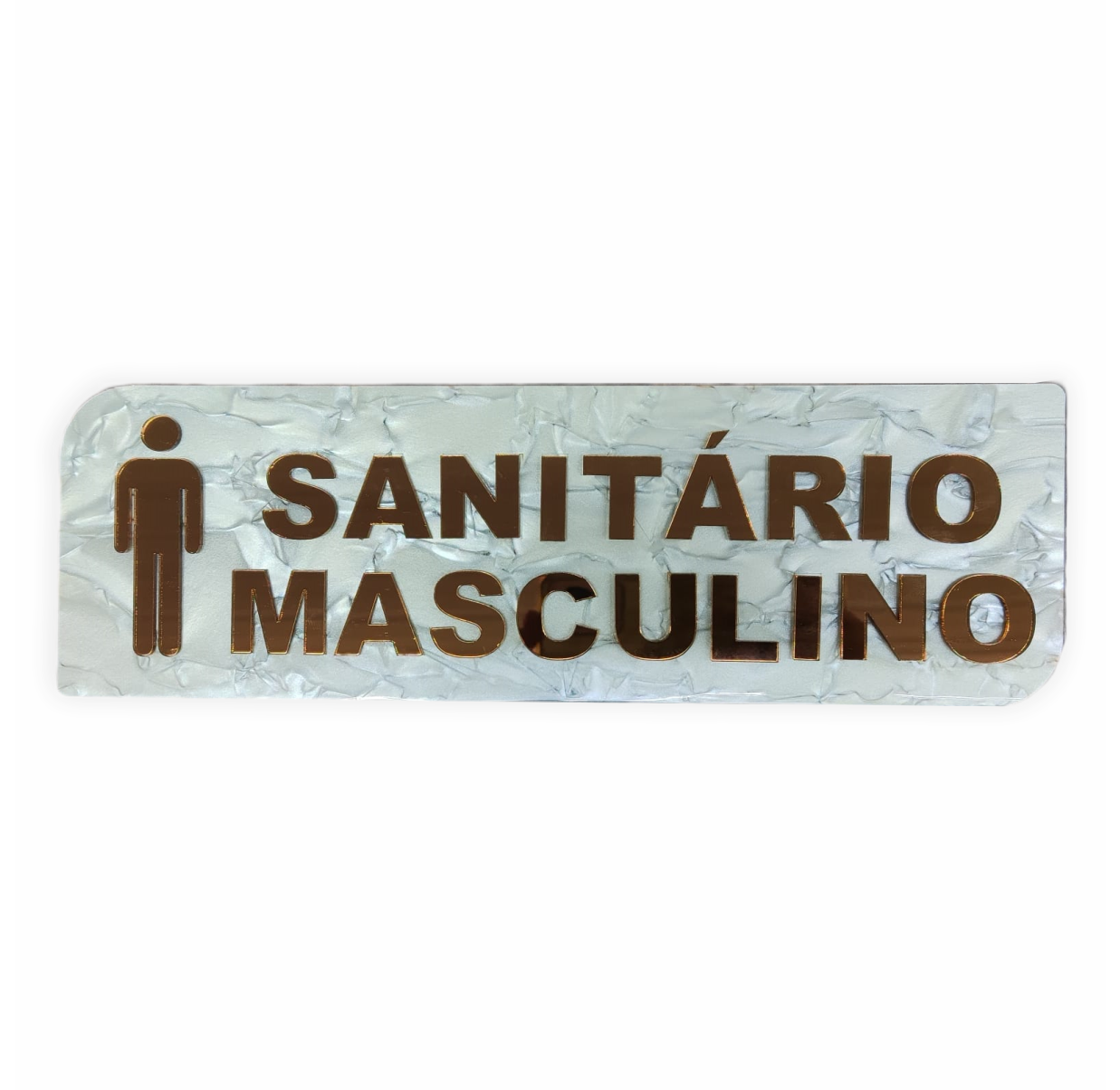 PLACA PARA SANITÁRIO FEMININO/MASCULINO