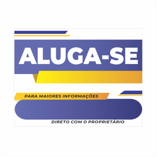 PLACA DE ALUGA-SE