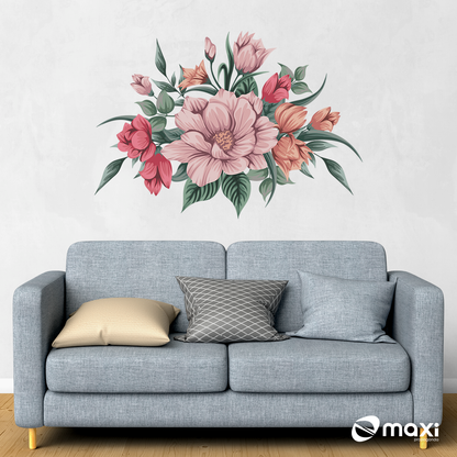 ADESIVO DECORATIVO PARA SALA - ROSAS