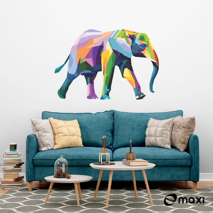 ADESIVO DECORATIVO PARA SALA - ELEFANTE AQUARELA