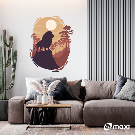 ADESIVO DECORATIVO PARA SALA - LEÃO