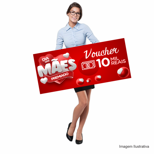 Placa Voucher 80x35cm Premiação