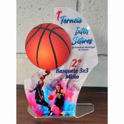 Troféu em acrilico dobrado intersetores