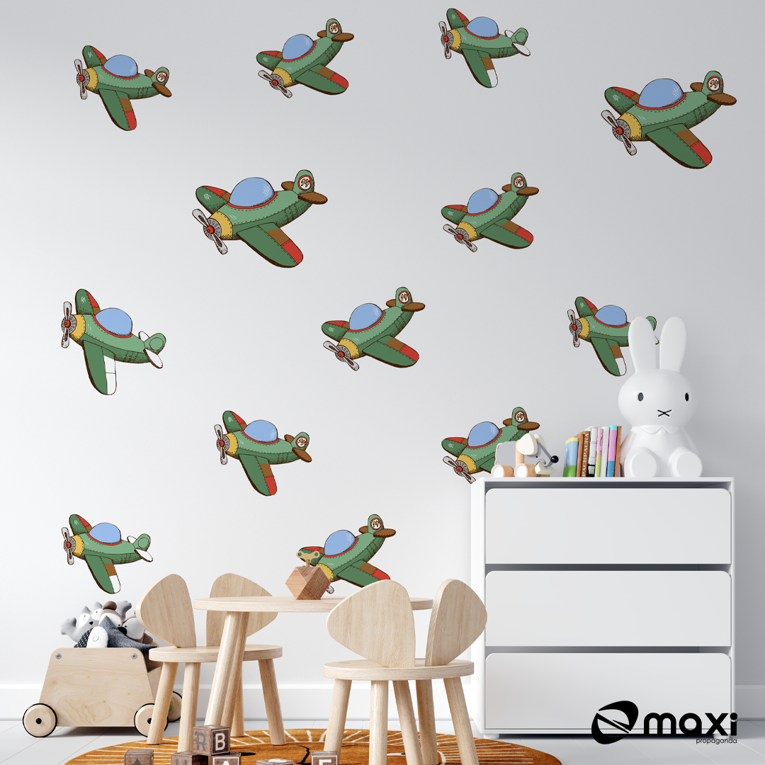 Adesivo Decorativo Infantil - Avião