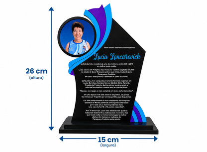 PLACA DE HOMENAGEM EM ACRÍLICO PERSONALIZADA