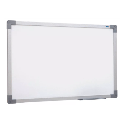 QUADRO BRANCO COM MOLDURA DE ALUMÍNIO 70X50 CM UV SOFT STALO