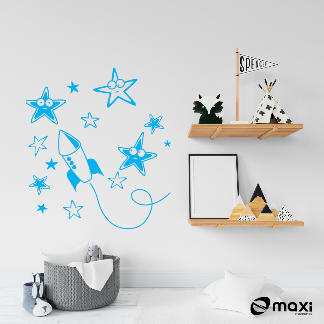 Adesivo Decorativo Infantil - Estrelas