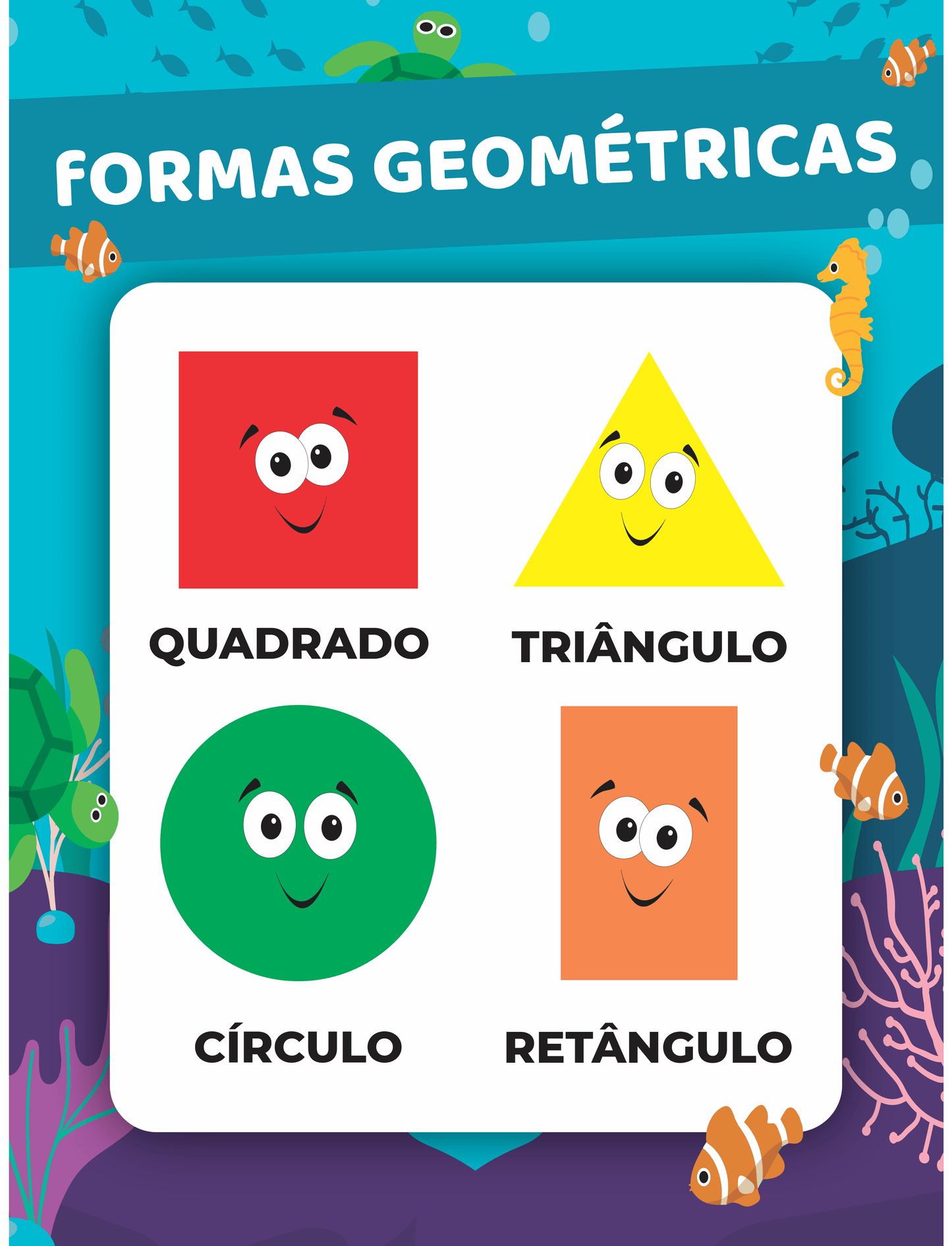 BANNER PEDAGÓGICO FORMAS GEOMÉTRICAS SIMPLES